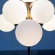 Lampadaire allemand en laiton de style Space Age du milieu du siècle par Kaiser Leuchten, années 1960