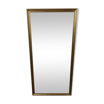 Grand miroir biseauté avec cadre doré