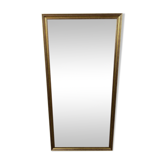 Large beveled mirror with gold frame