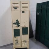 Old double metal workshop locker room