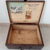 Wooden military suitcase from the 1950s