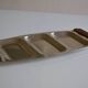 Plat de service vintage inox poignées teck made in Japan