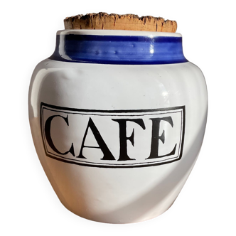 Spice jars "coffee" in real porcelain from Biot