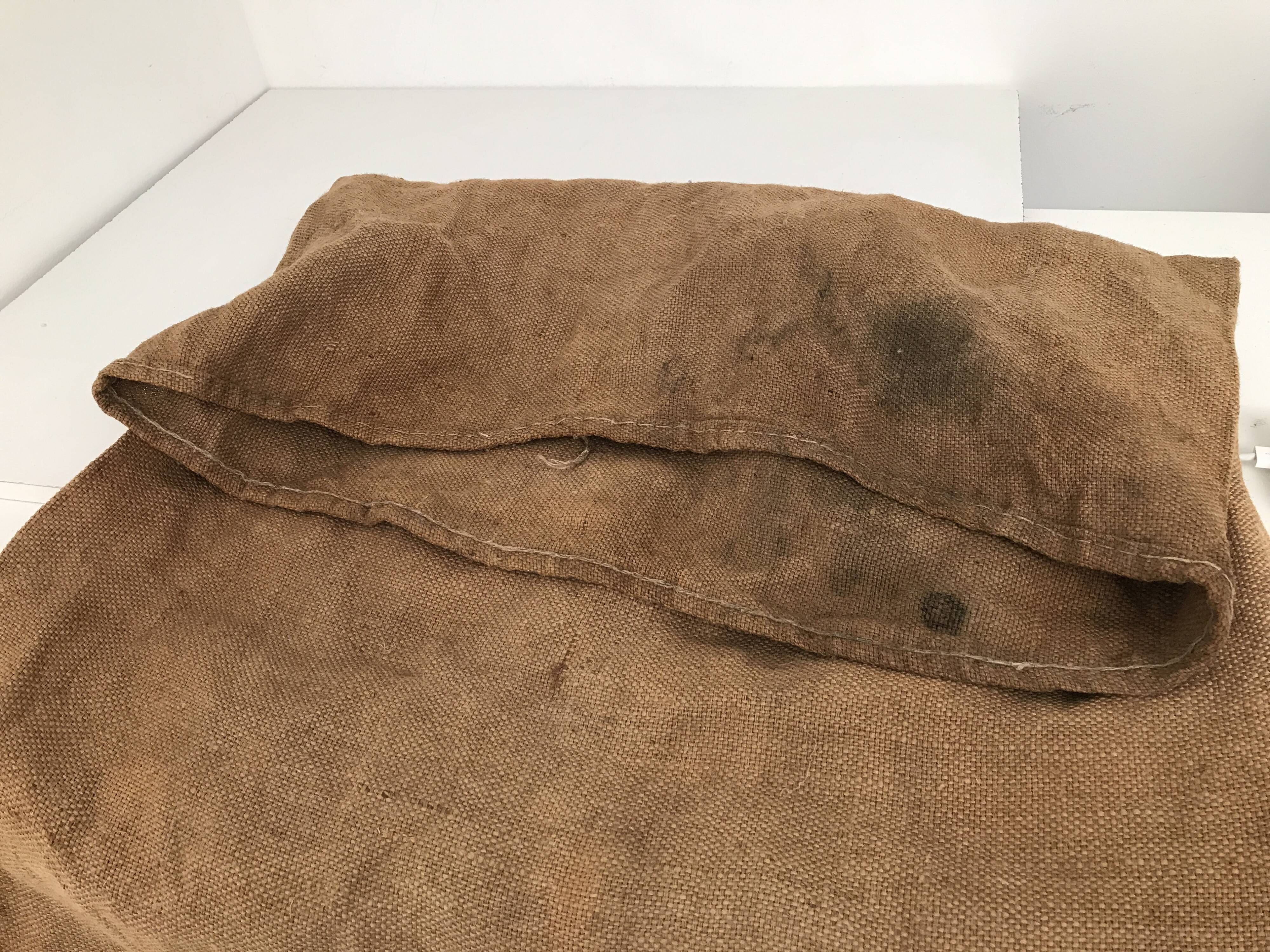 Old vintage burlap bag