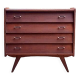 Commode ancienne vintage avec pieds compas bois