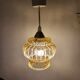 suspension globe ambré space age,1970
