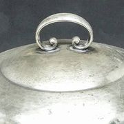 Punch bowl, Art Deco, silver-plated brass, Germany, 1930s