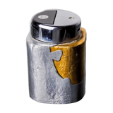 Brutalist lighter by Art3, Brass and aluminum, 1970, Spain