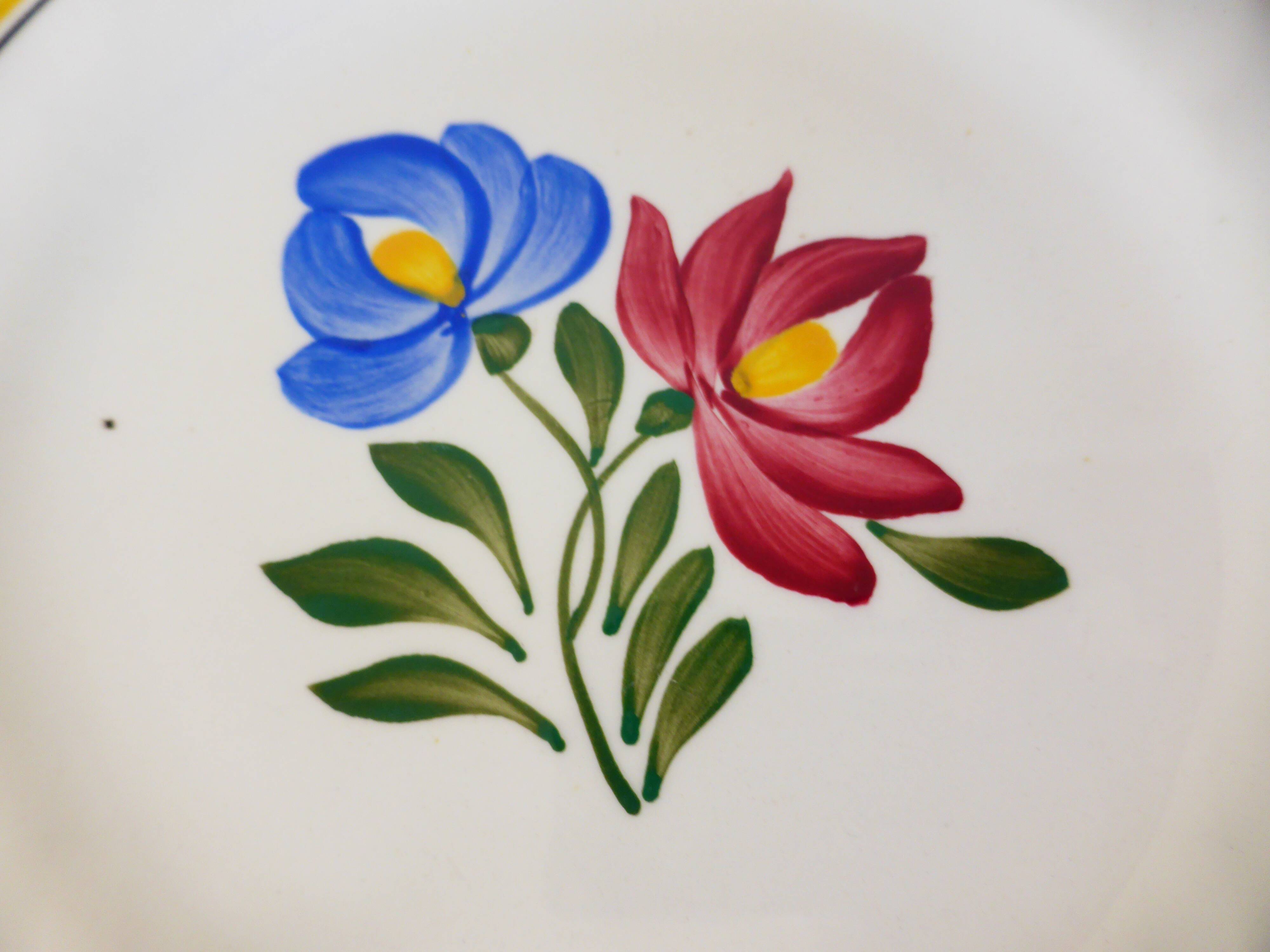 5 dessert plates of Digoin Sarreguemines dunkirk model 210688