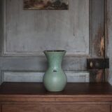 Vintage Accolay Vase, Celadon Green Ceramic Vase, Flower Pot