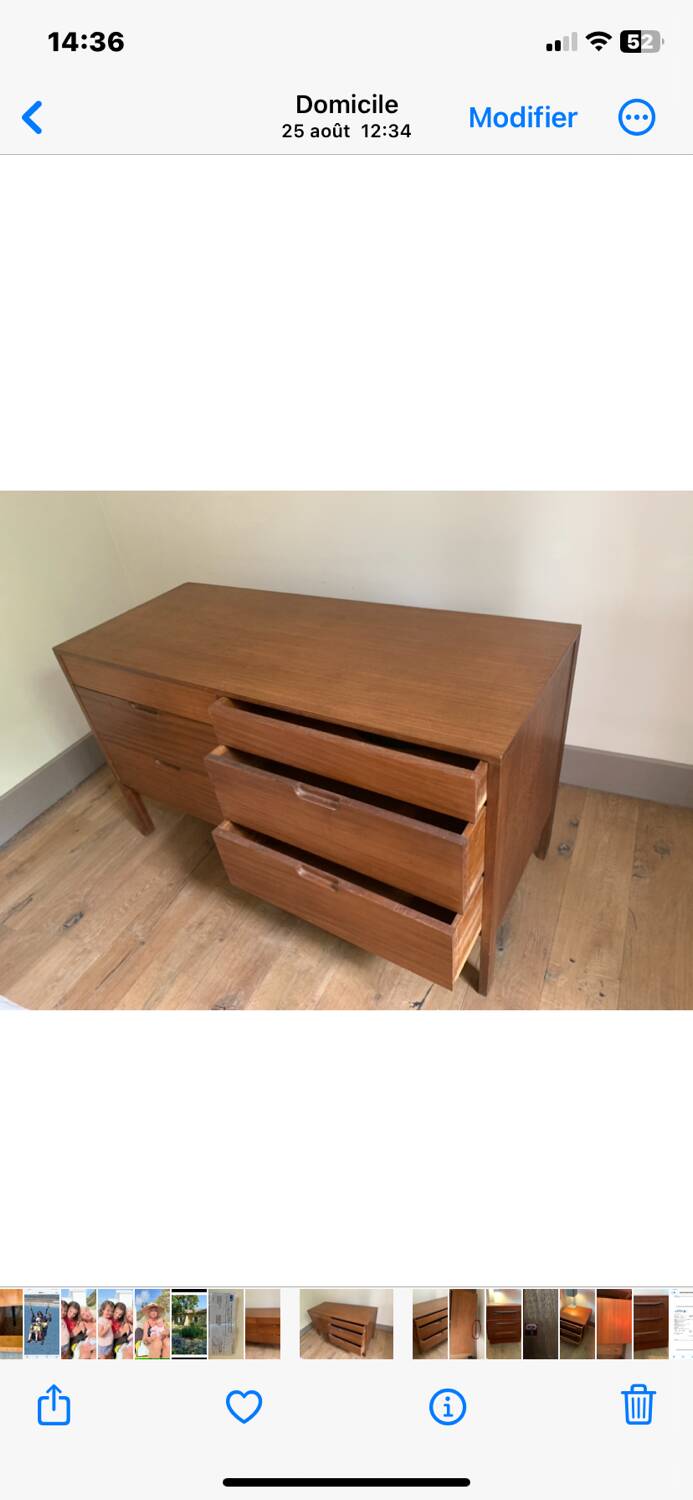 Scandinavian double chest of drawers