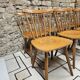 Lot de huit chaises barreaux vintage  bistrot auberge  1960