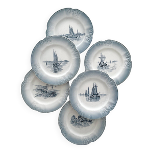 6 assiettes à dessert