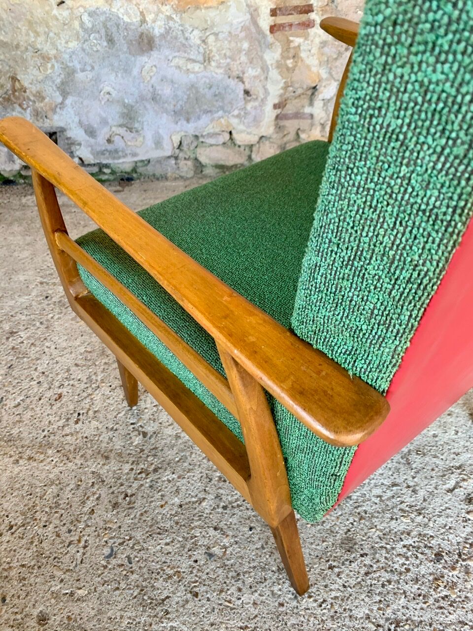 Vintage armchair in Scandinavian style circa 60