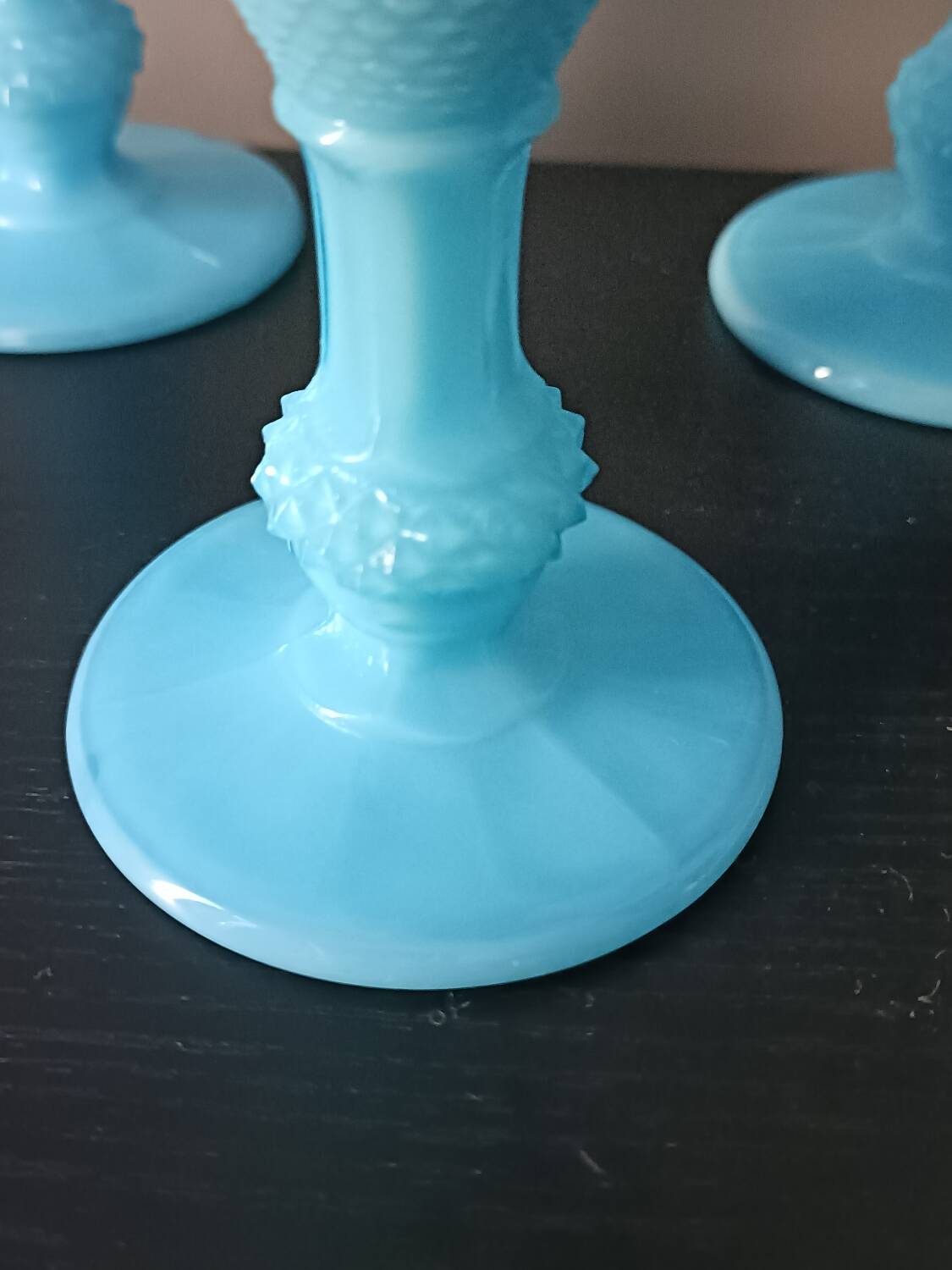 Turquoise Opaline Flutes