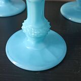 Turquoise Opaline Flutes