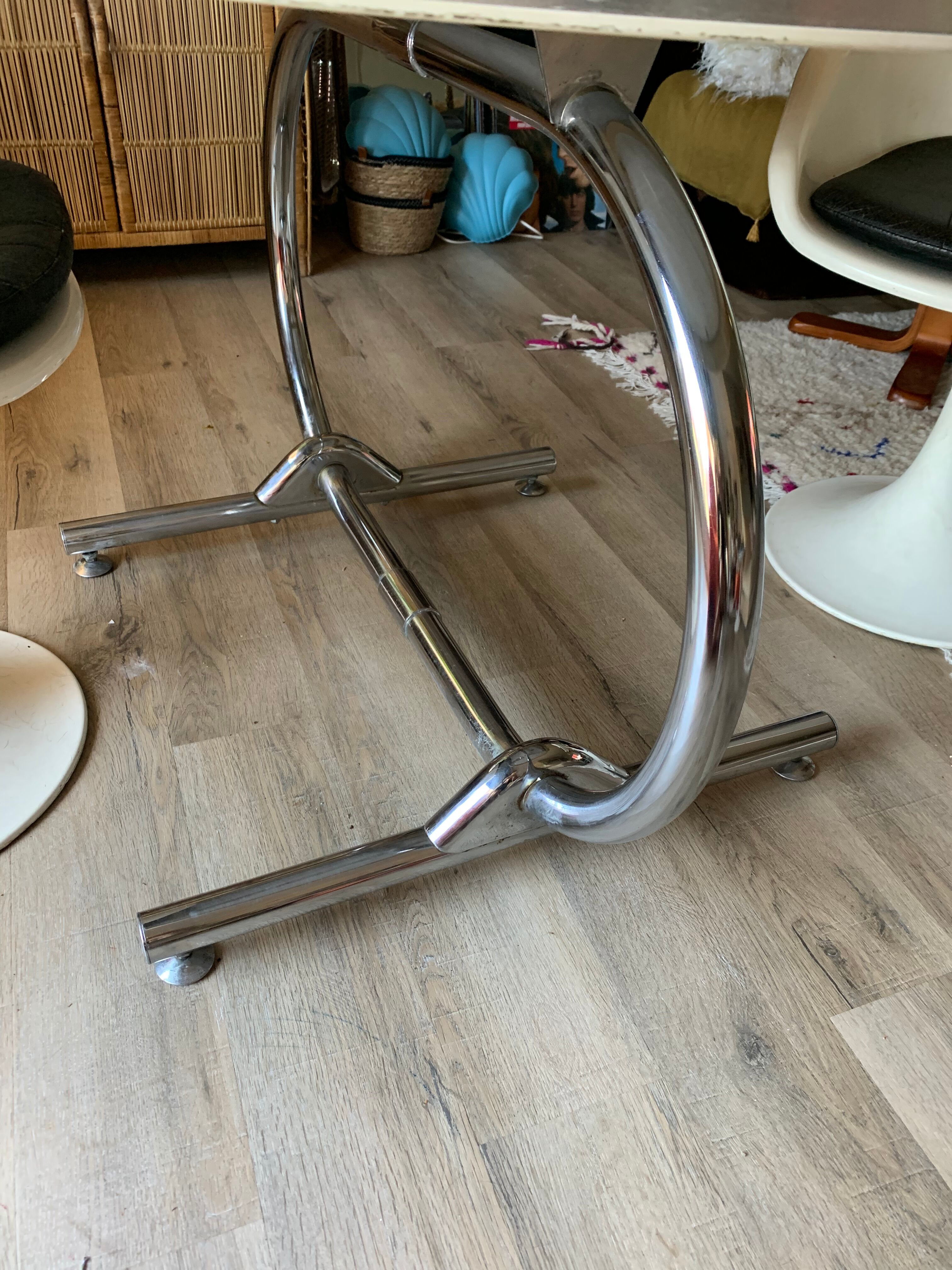 Formica table and chrome