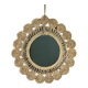 Vintage woven alfa mirror 1960 Diam 60 cm