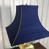 Lampe en laiton avec abat-jour pagode sur mesure