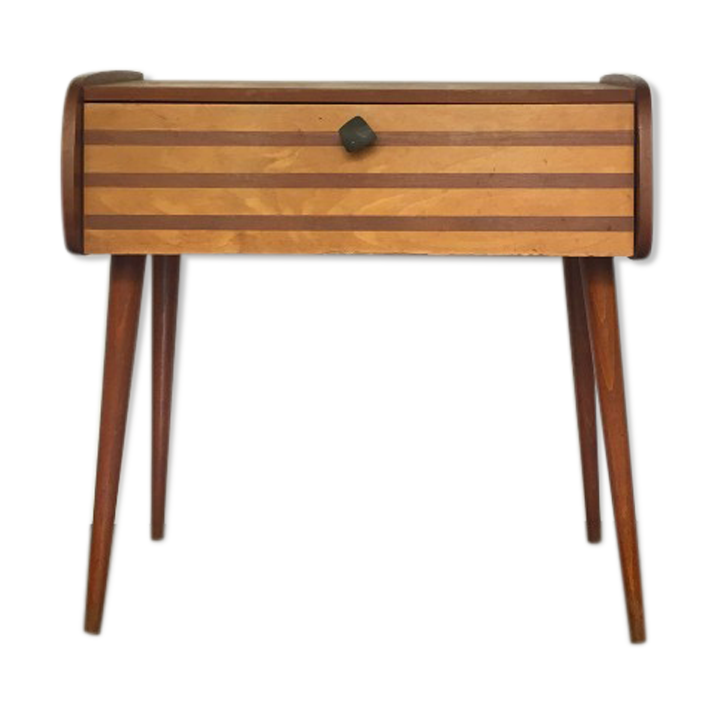 Bedside table compass legs 50s