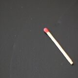 4 Scandinavian chairs in solid wood and black imitation leather