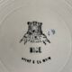6 antique flat plates in Gien earthenware