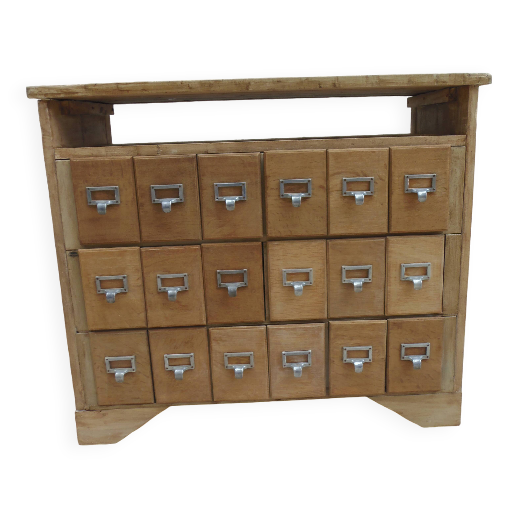 Vintage craft furniture in raw wood.