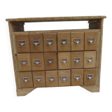 Vintage craft furniture in raw wood.