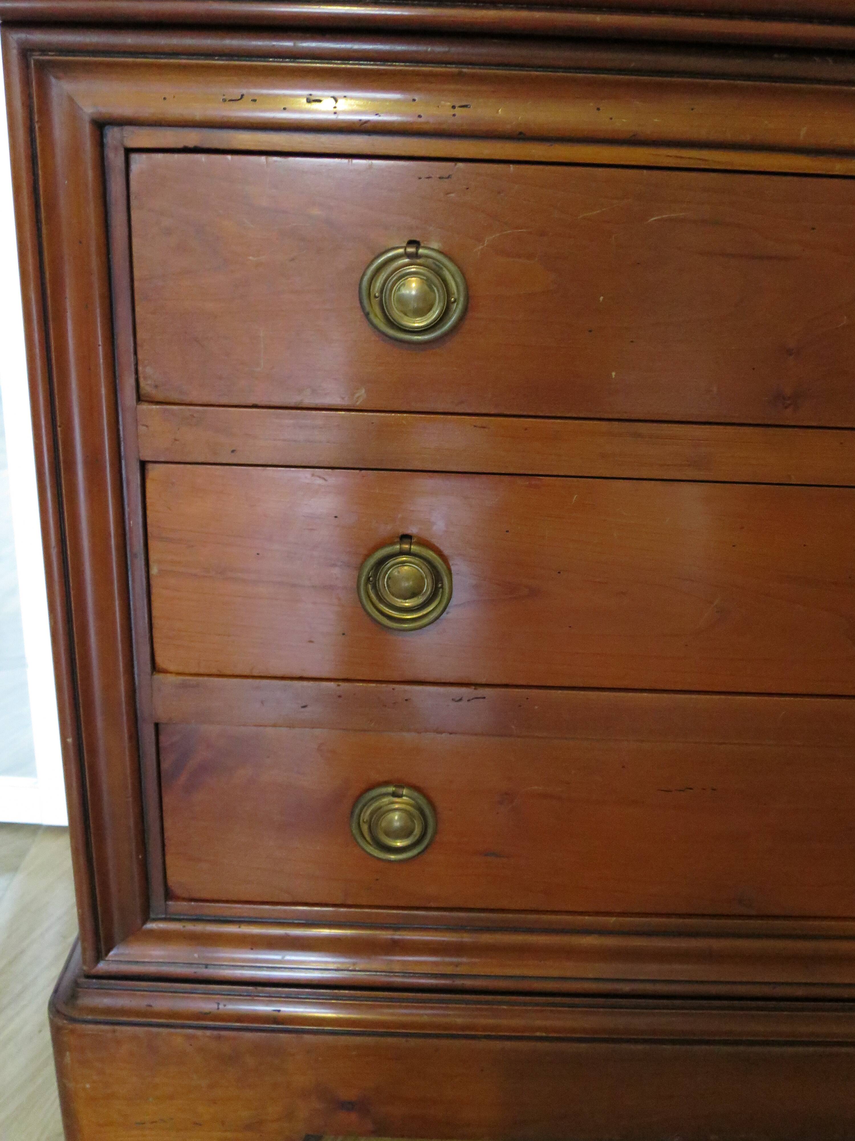 Fruit wood ogee chest of drawers - Louis Philippe style - 4 drawers - 1980s