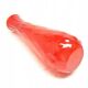 Bean vase, mid-century modern, red glass, Ząbkowice, Poland, 1970s