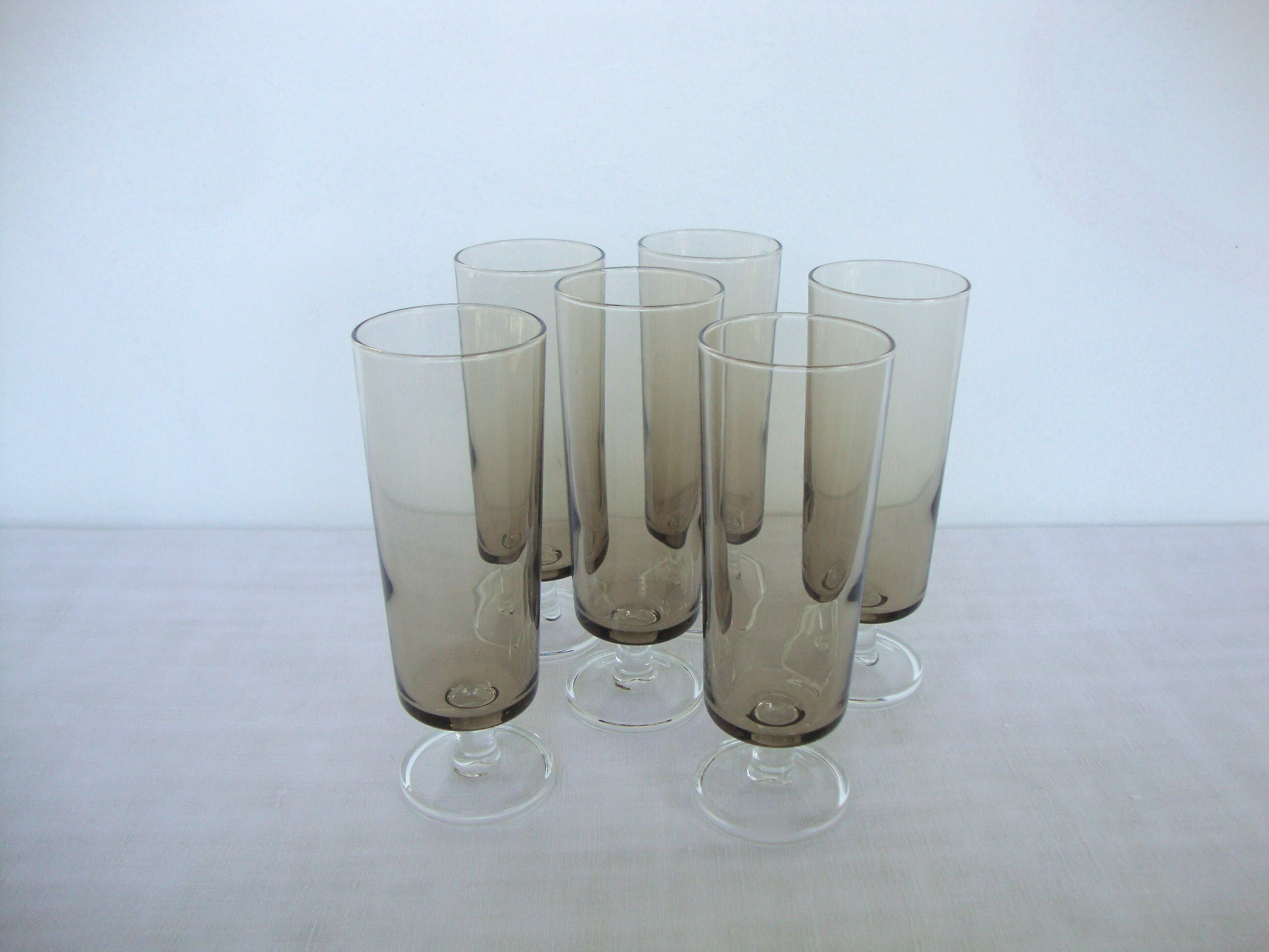 Set of 6 vintage champagne flutes