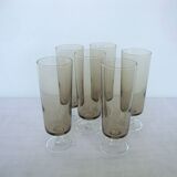 Set of 6 vintage champagne flutes