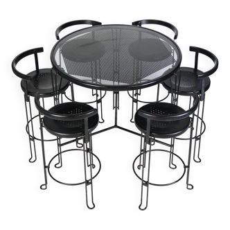 Set of stools and table "Bla station"