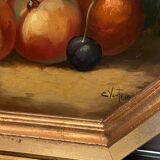 Oil painting on panel Still Life signed C. Ventura