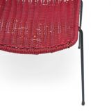 Vintage basket chairs by Gian Franco Legler, 1950s, set of 4.