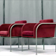 Pair of velvet armchairs 1960