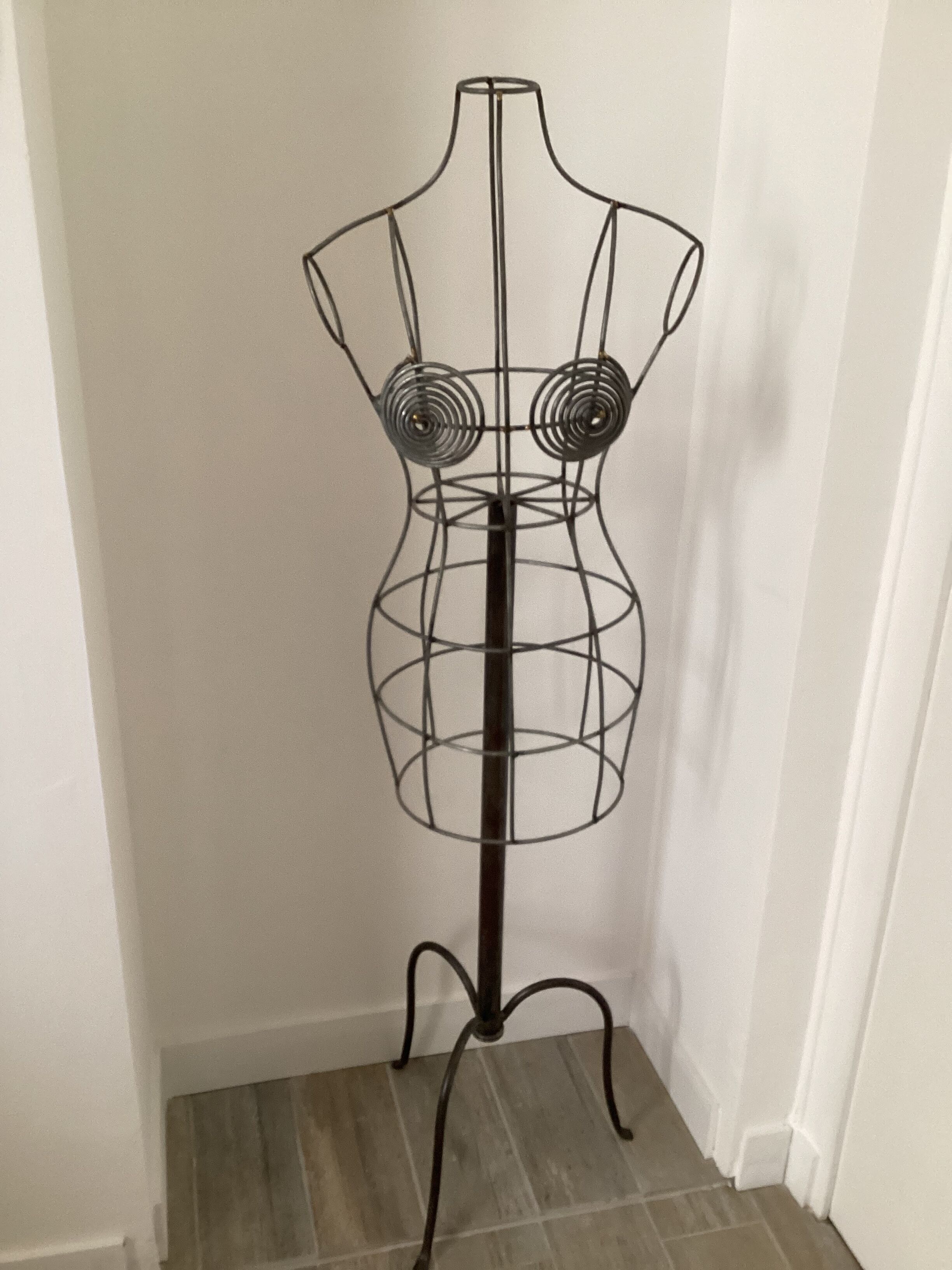Wrought iron mannequin