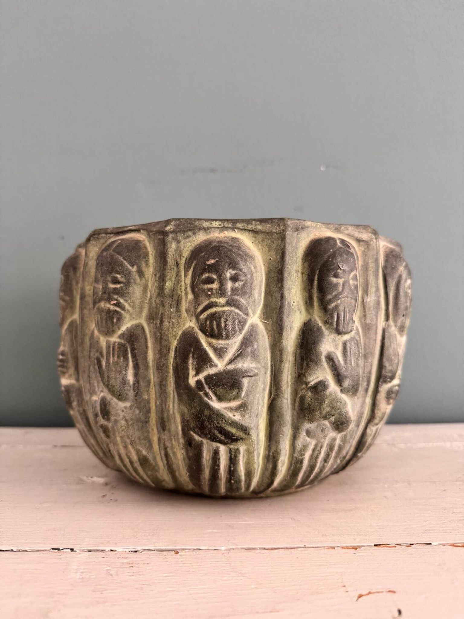 Cache-pot en terre cuite Francesco Figueras 50’s