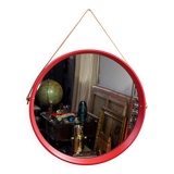 Vintage round Scandinavian mirror 1970