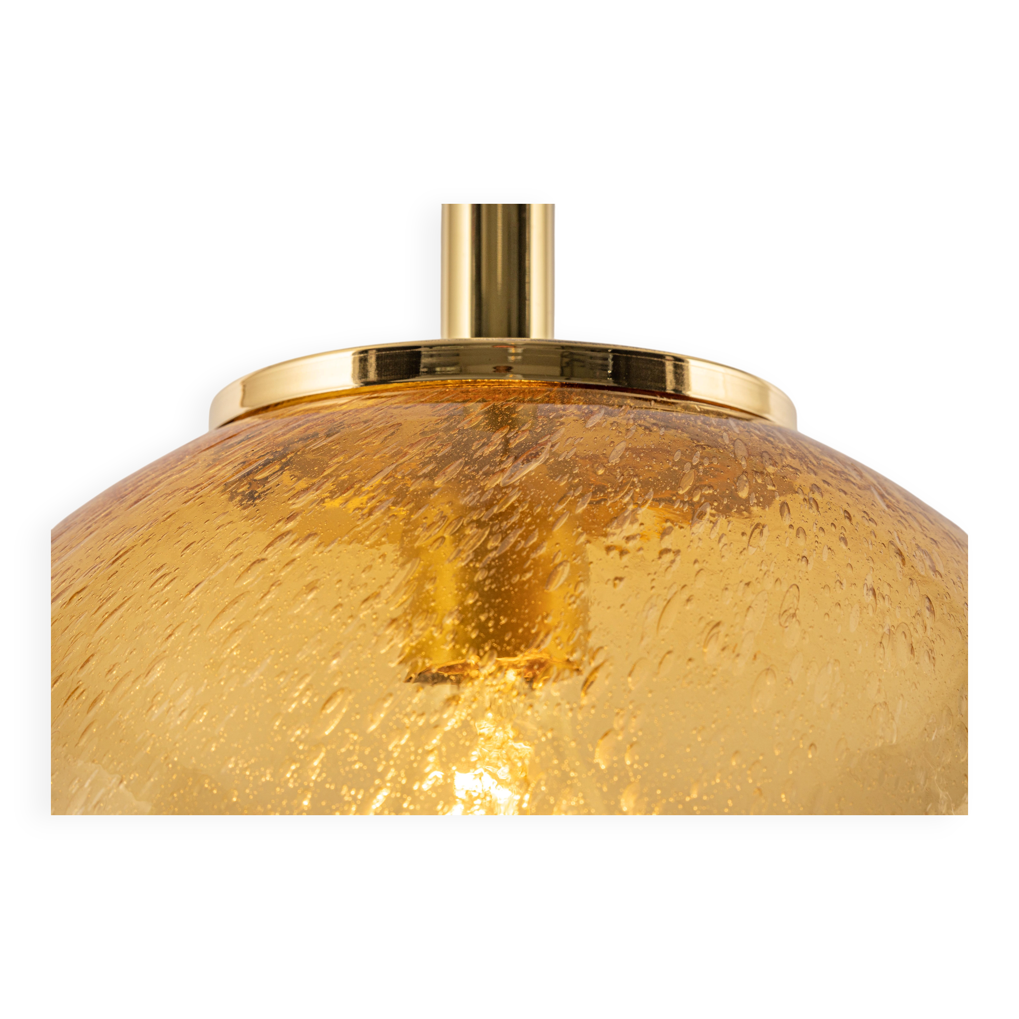 Murano ball pendant light by Doria, Germany, 1970s