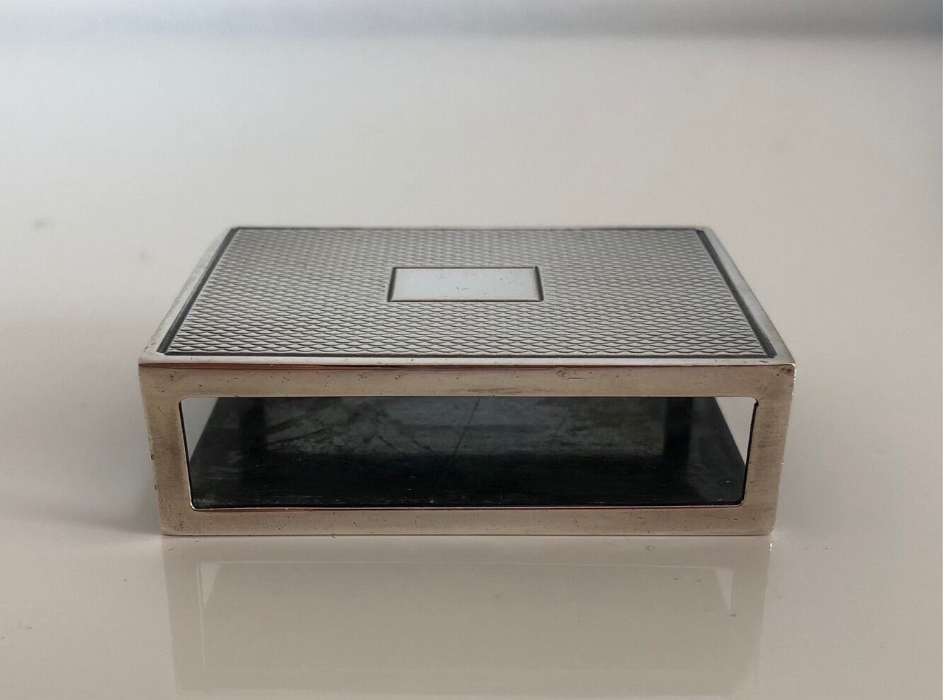 Small box stores silver Hermes matches, 1970 (rare)