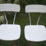 Duo of 60 - 70s Formica chairs