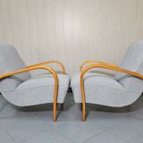 Fauteuils en hêtre par Karel Kozelka & Antonin Kropacek années 1940