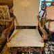 Fauteuil style renaissance en noyer