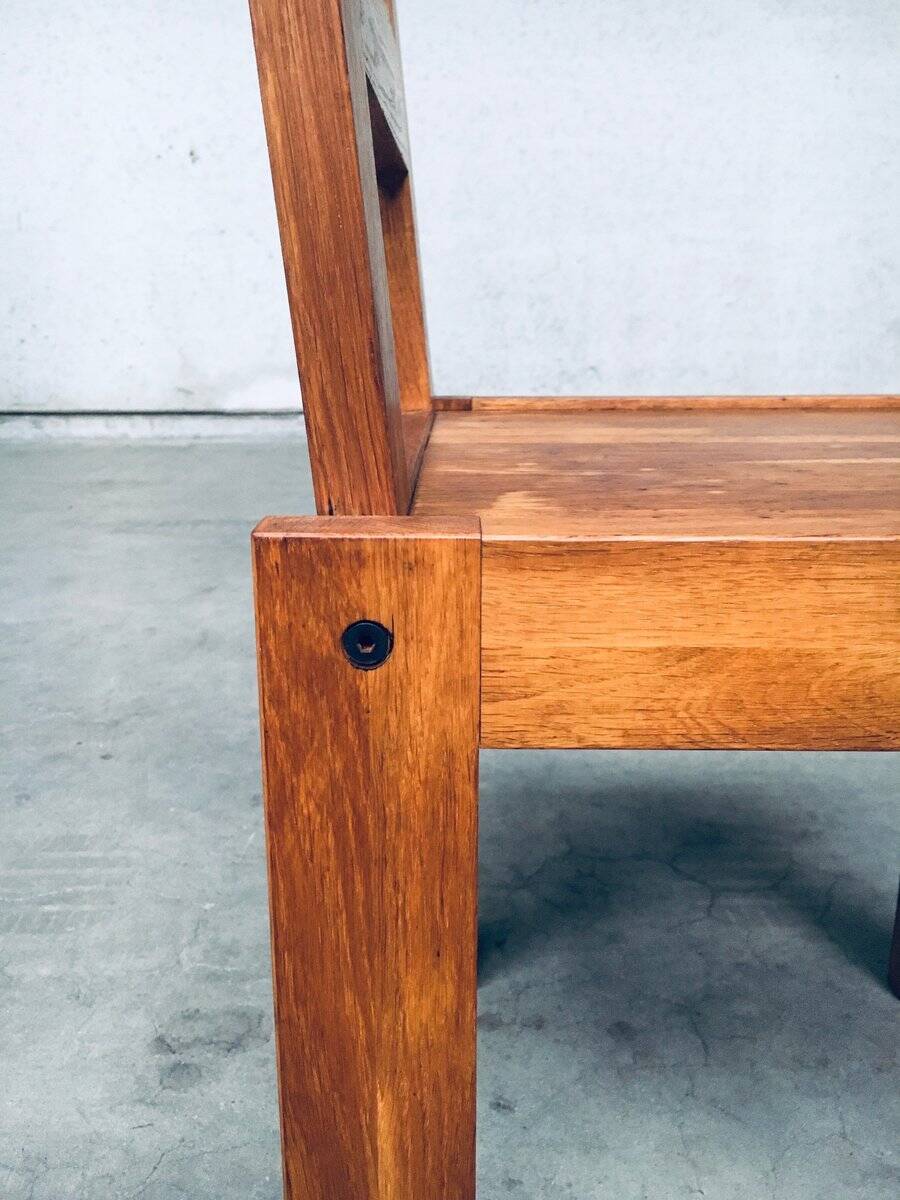 Postmodern Teak Side Chair, France, 1990s