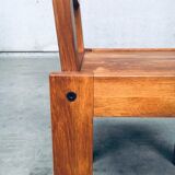 Postmodern Teak Side Chair, France, 1990s