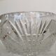 Bol en cristal de plomb vintage des années 1970 : pièce maîtresse de table bohémienne