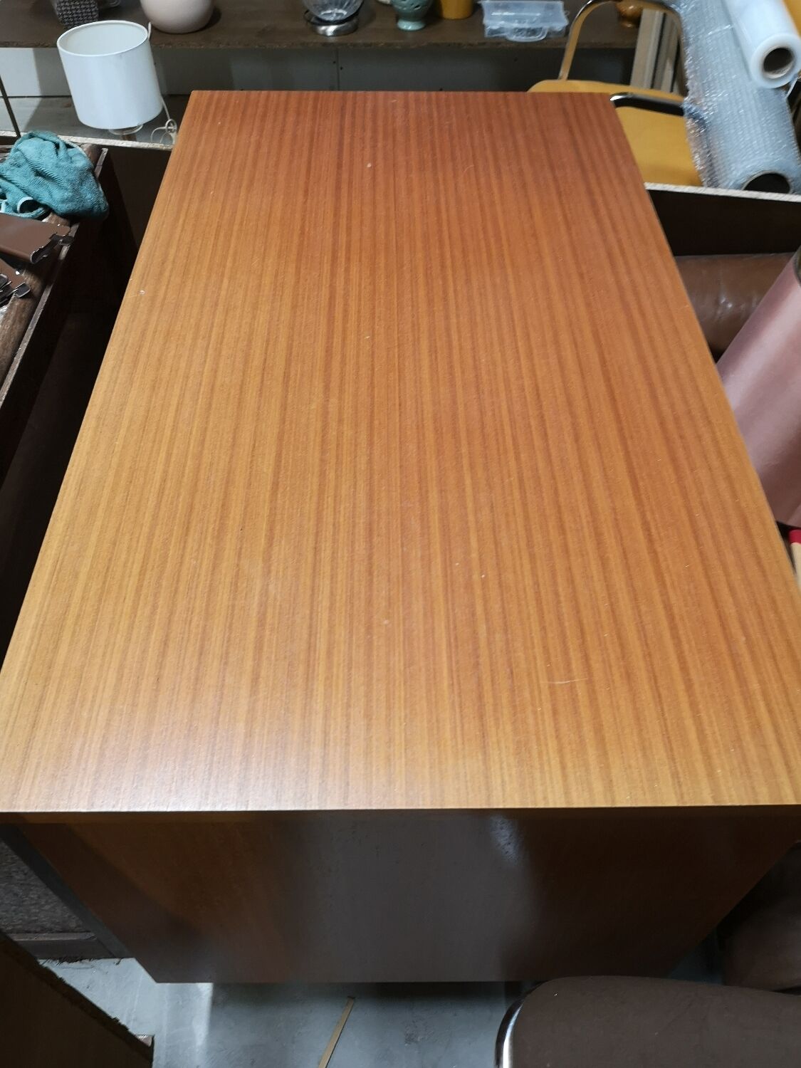 Wooden desk in the 60s