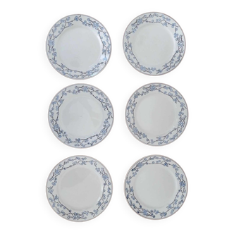 6 Digoin Sarreguemines plates