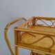 1960s Exquisite Italian Bamboo & Rattan Bar Cart by Franco Albini - Mid Cen